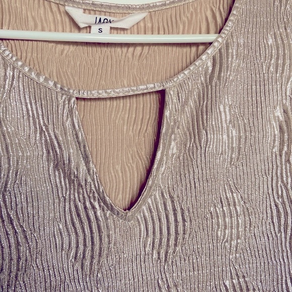 Jack by BB Dakota gold metallic tank top sleeveless blouse size S - Picture 7 of 7